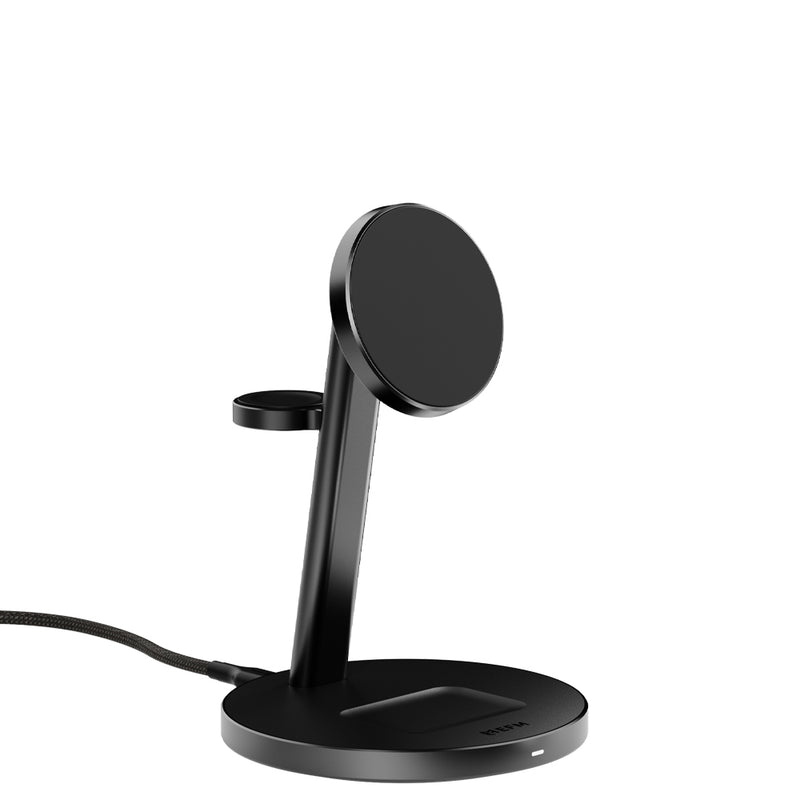 EFM Qi2 Trio Wireless Charge Stand - EFWTRIU933BLA-2