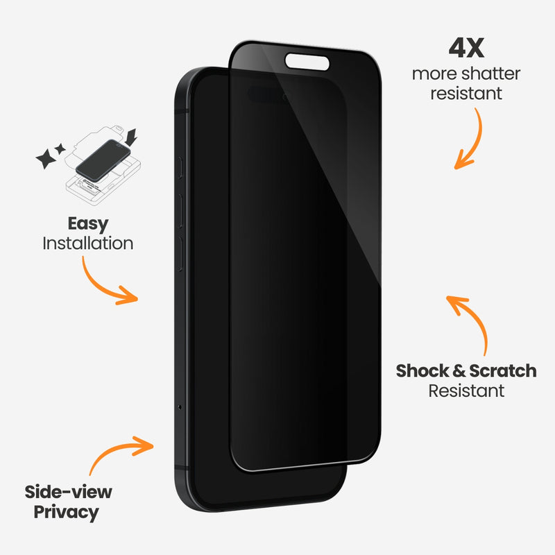 EFM Privacy Glass Screen Armour - EFSGPRAE609BLA-2