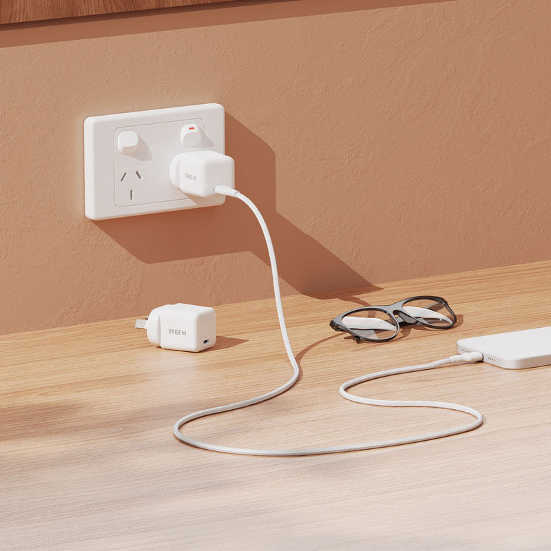EFM ECO 20W GaN Wall Charger Twin Pack - EFPT20U933WHI-3