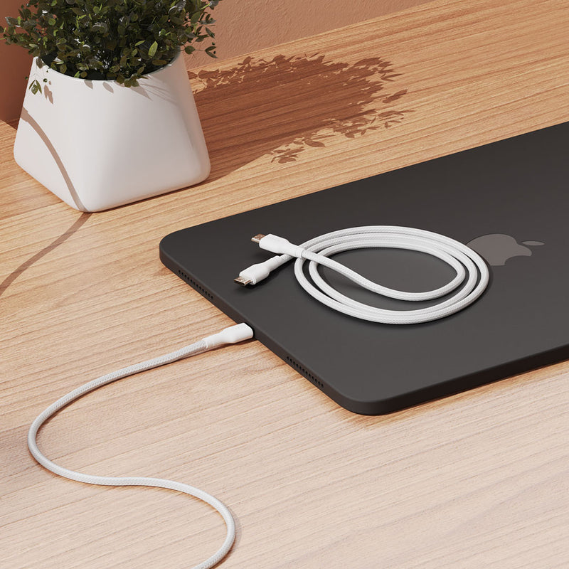 EFM USB-C Braided Cable Twin Pack - 1M - EFCAT1C932WHI-2