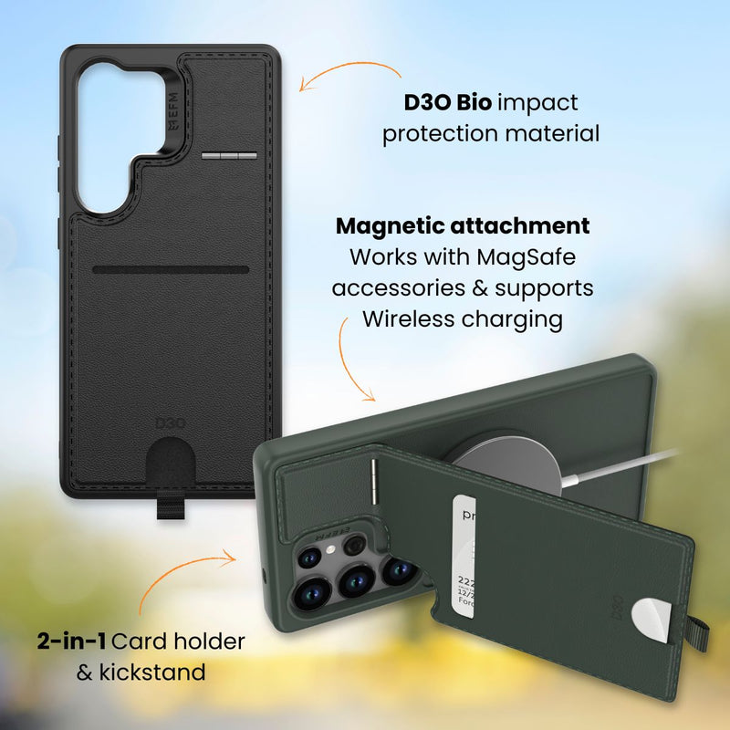 EFM Berlin Wallet Case with D3O BIO - EFCBLSG296GRN-6