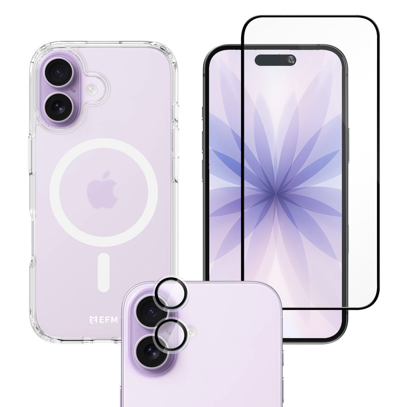 3-in-1 Case, Screen and Camera Lens Protection Bundle - iPhone 17