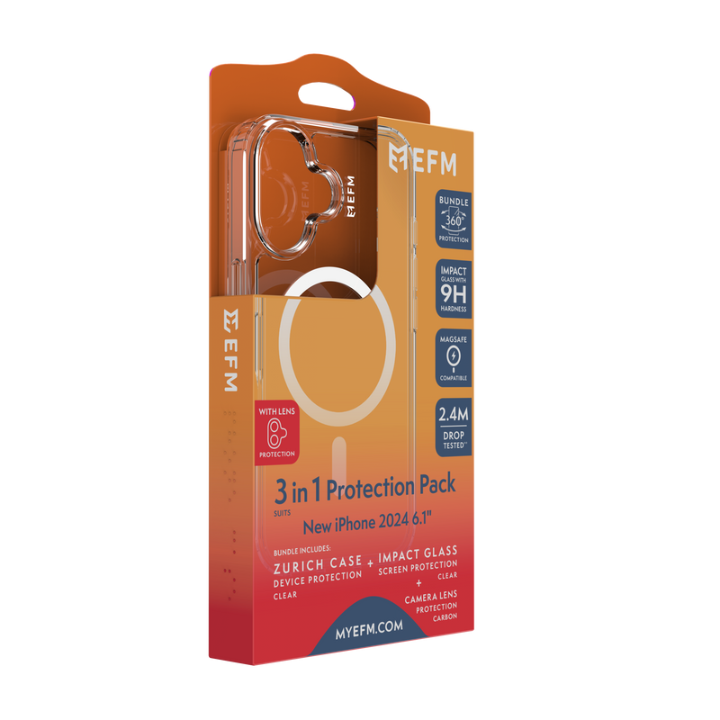 3-in-1 Case, Screen & Camera Lens Armour Bundle - iPhone 16