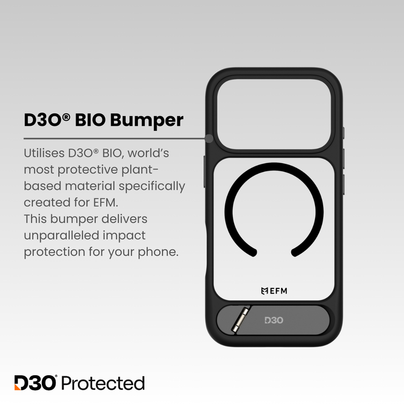 Alta Case with D3O Bio - iPhone 17 Pro - Black