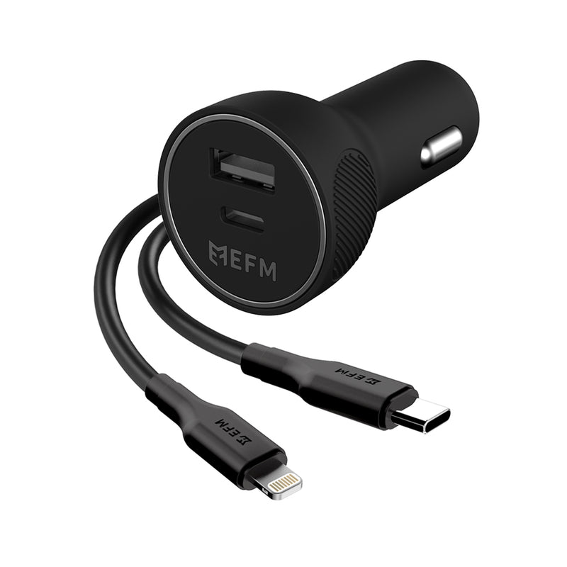 EFM 39W Dual Port Car Charger - EFPC30U938BLA-1