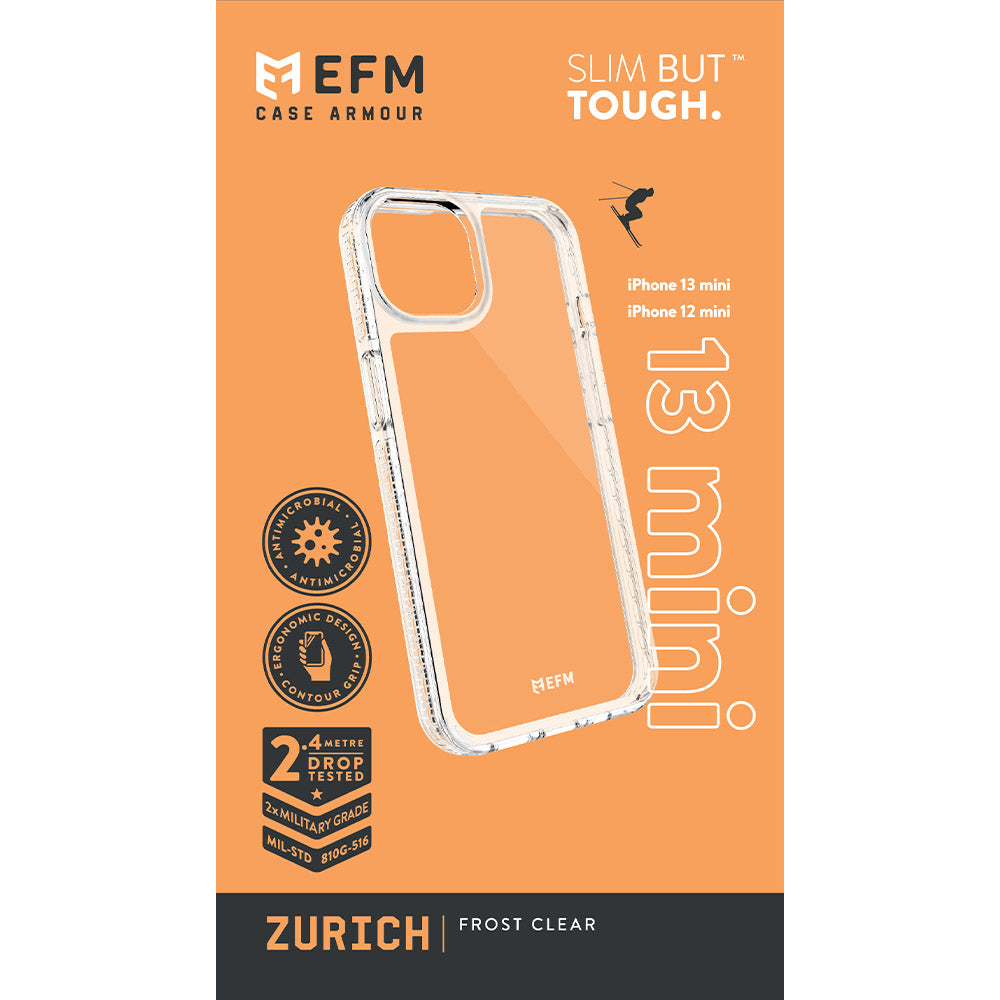 EFM Zurich Case Armour - For iPhone 13 mini (5.4") - Frost Clear