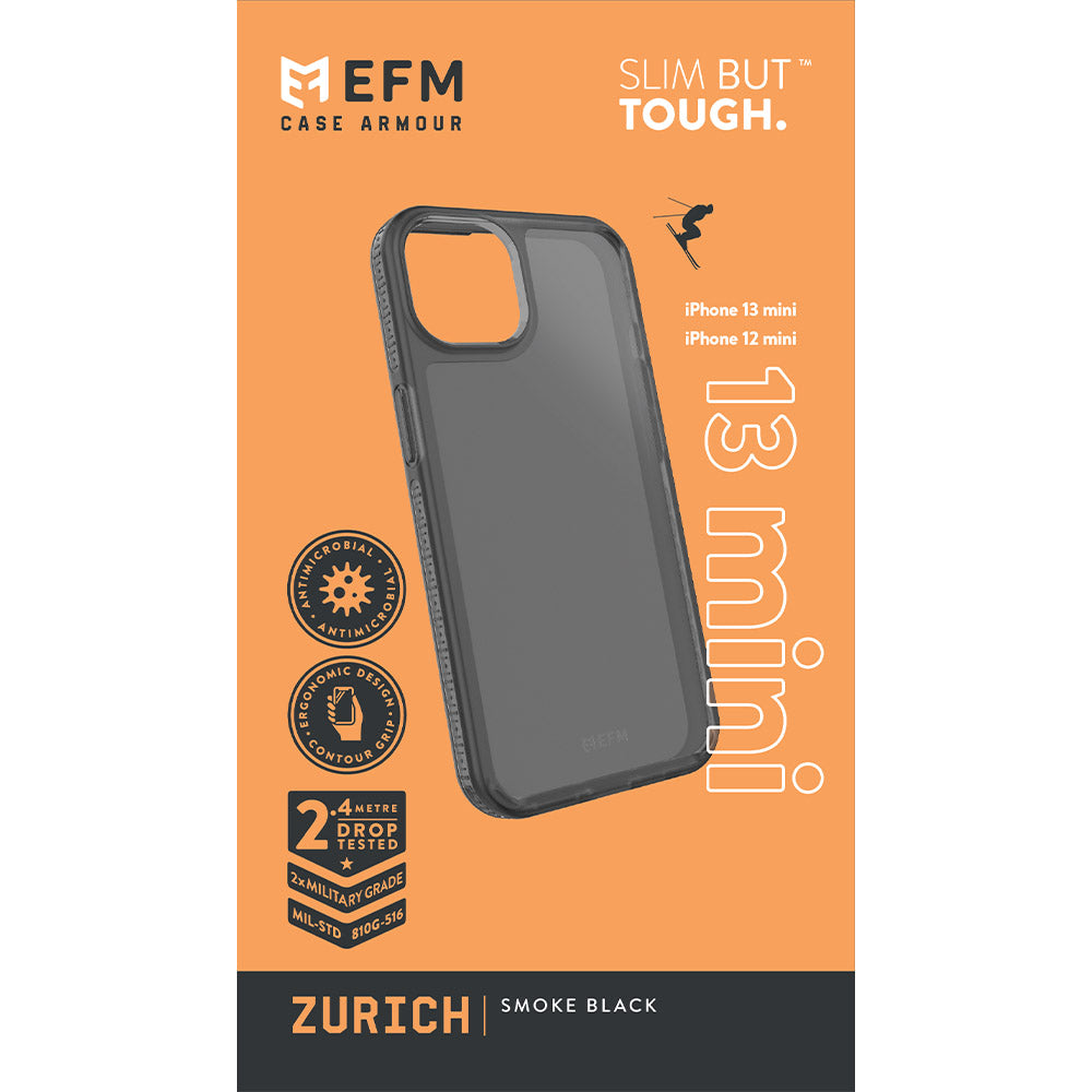 EFM Zurich Case Armour - For iPhone 13 mini (5.4") - Smoke Black