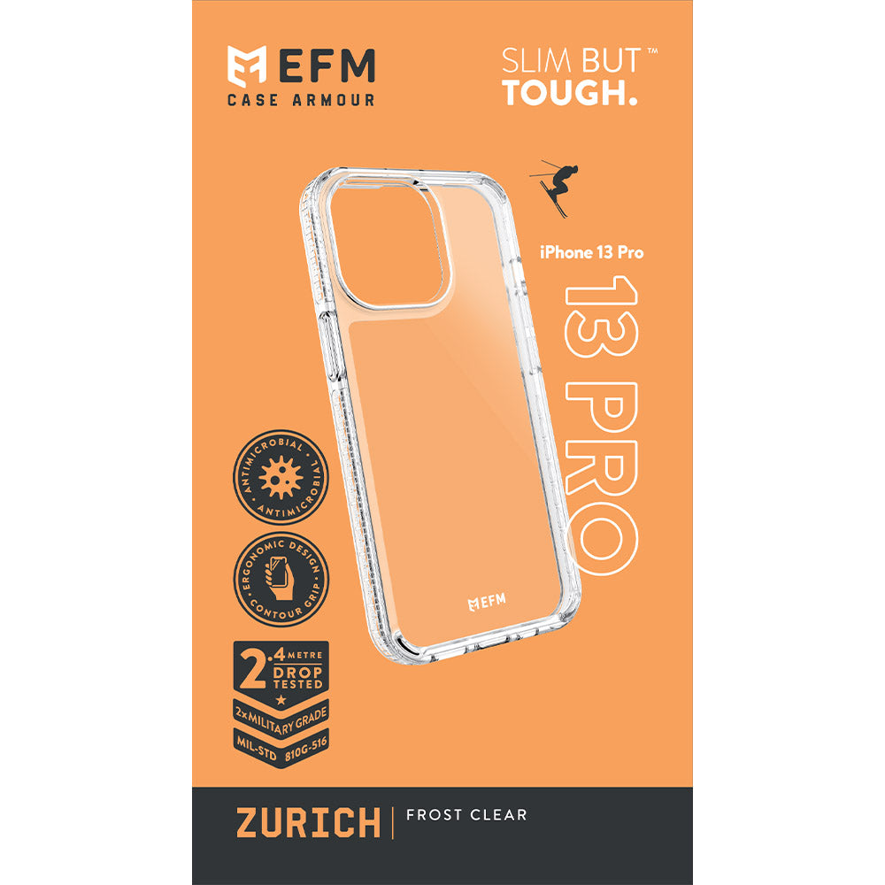 EFM Zurich Case Armour - For iPhone 13 Pro (6.1" Pro) - Frost Clear