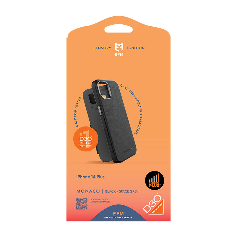 EFM Monaco Case Armour with ELeather and D3O 5G Signal Plus Technology - EFCFLAE197BLA-9