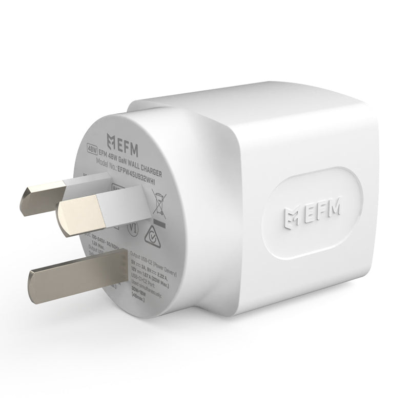 EFM 48W GaN Wall Charger - EFPW45U932WHI-2
