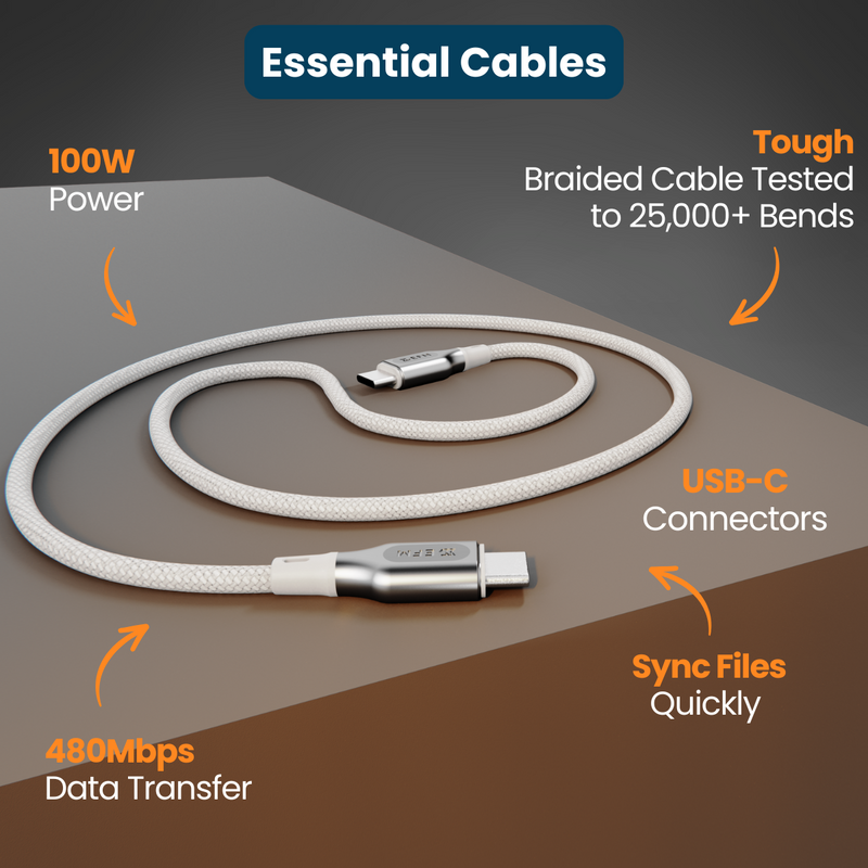 USB-C to USB-C Essential Power 1M Cable
