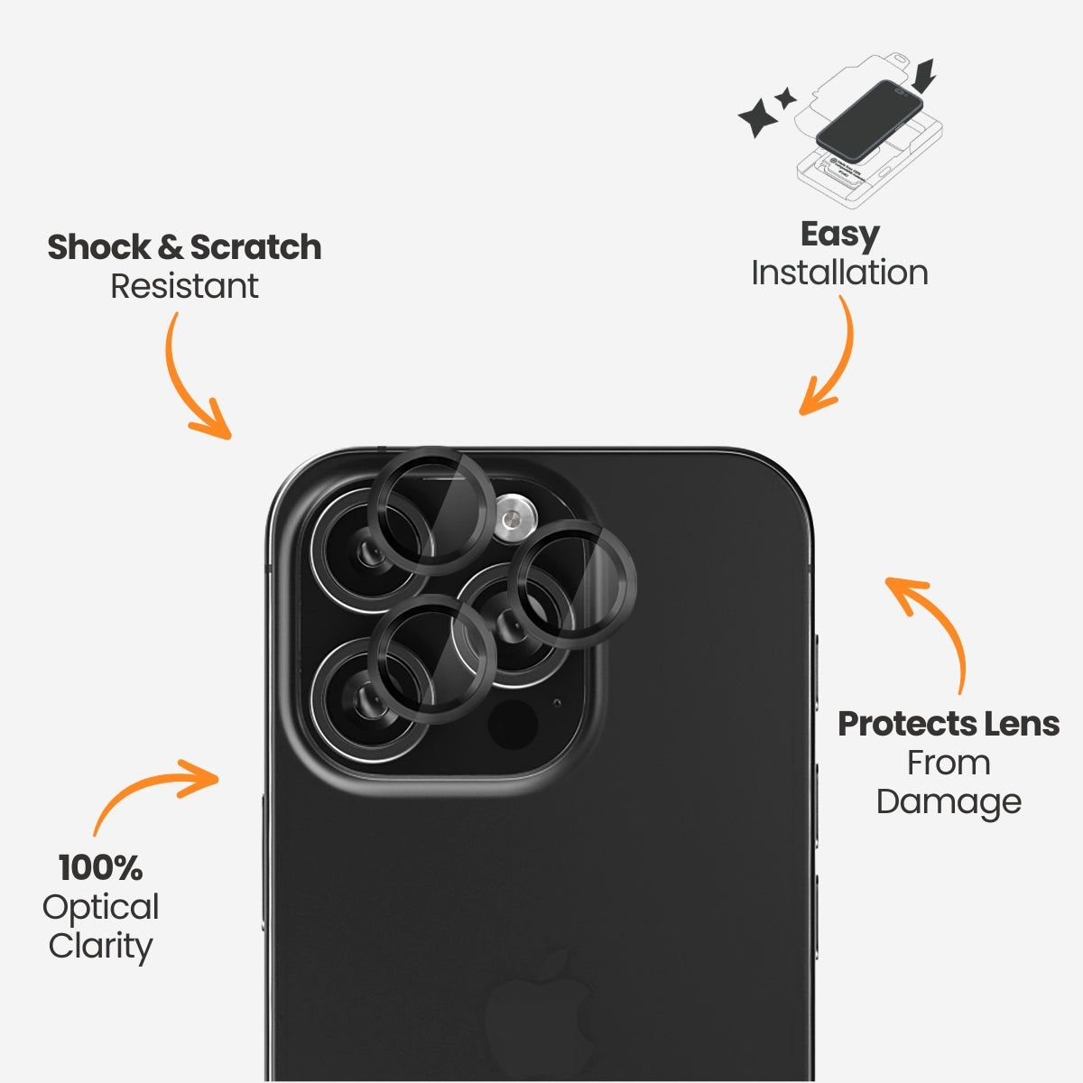 EFM Camera Lens Armour - EFSGCLAE611CBN-2