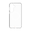 Clear phone case on a white background