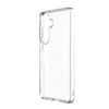 Clear phone case on a white background
