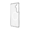 Clear phone case on a white background