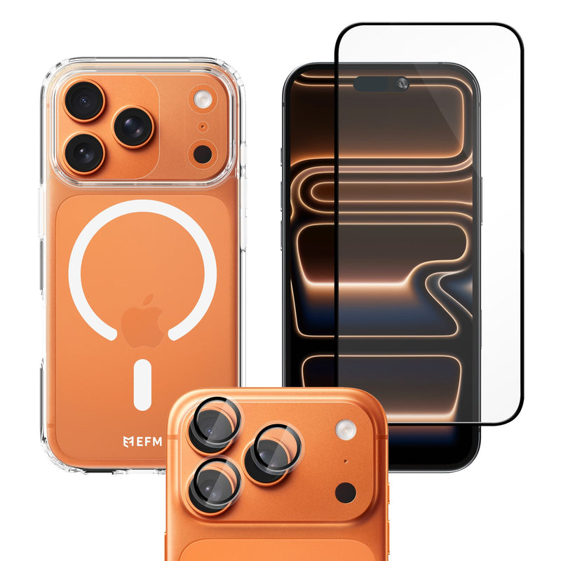 3-in-1 Case, Screen and Camera Lens Protection Bundle - iPhone 17 Pro