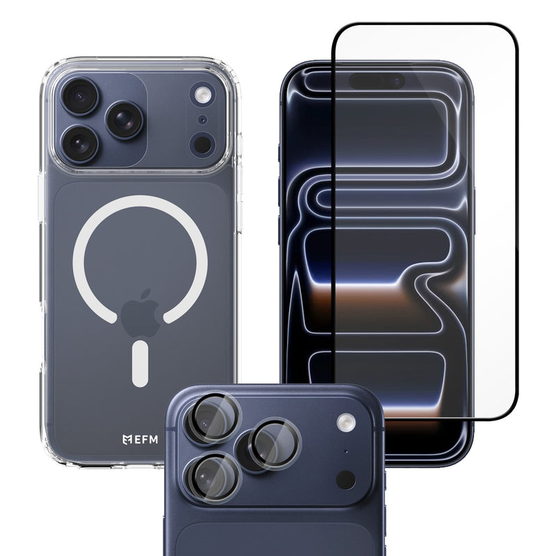 3-in-1 Case, Screen and Camera Lens Protection Bundle - iPhone 17 Pro Max