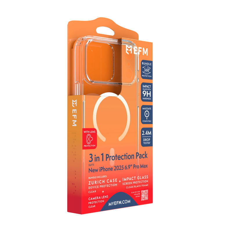3-in-1 Case, Screen and Camera Lens Protection Bundle - iPhone 17 Pro Max