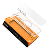 Clear phone case with ring holder on EFM packaging