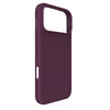 A dark plum purple phone case shown from a side profile view on a solid white background.