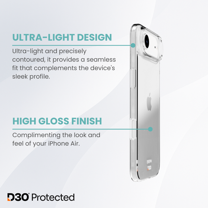 Clear Lite Case with D3O Zero - iPhone Air - Clear
