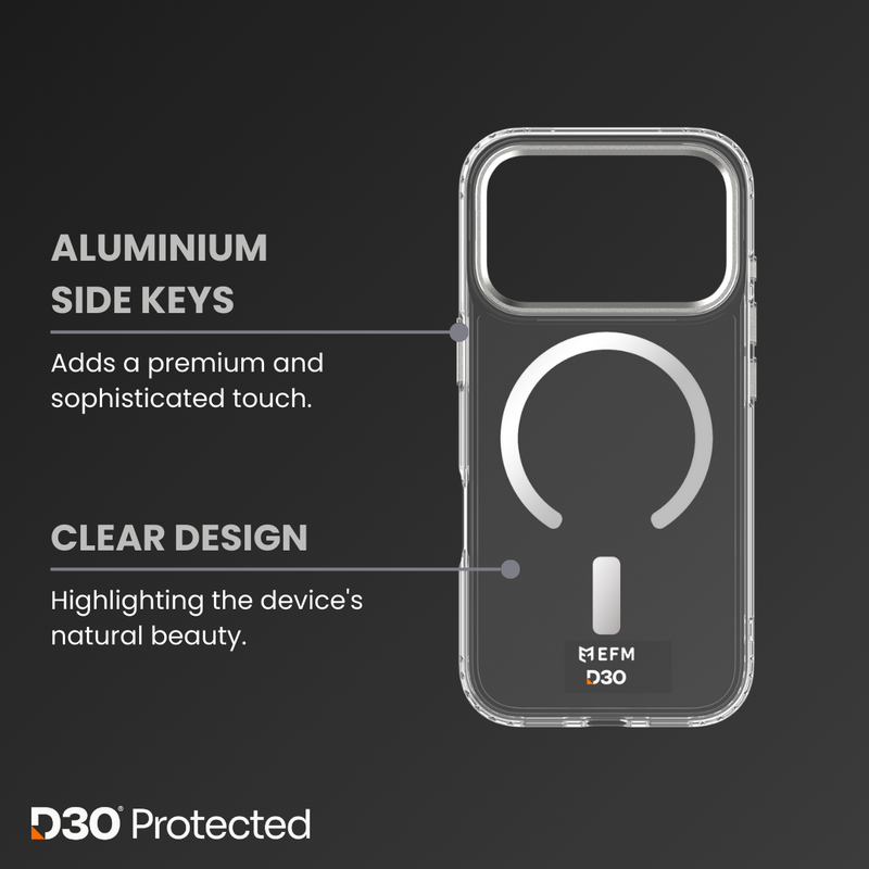 Volta Case with D3O Bio - iPhone 17 Pro - Clear