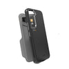 EFM Monaco Leather Wallet Case Armour with D3O 5G Signal Plus - For Samsung Galaxy S22 (6.1) - Black/Space Grey