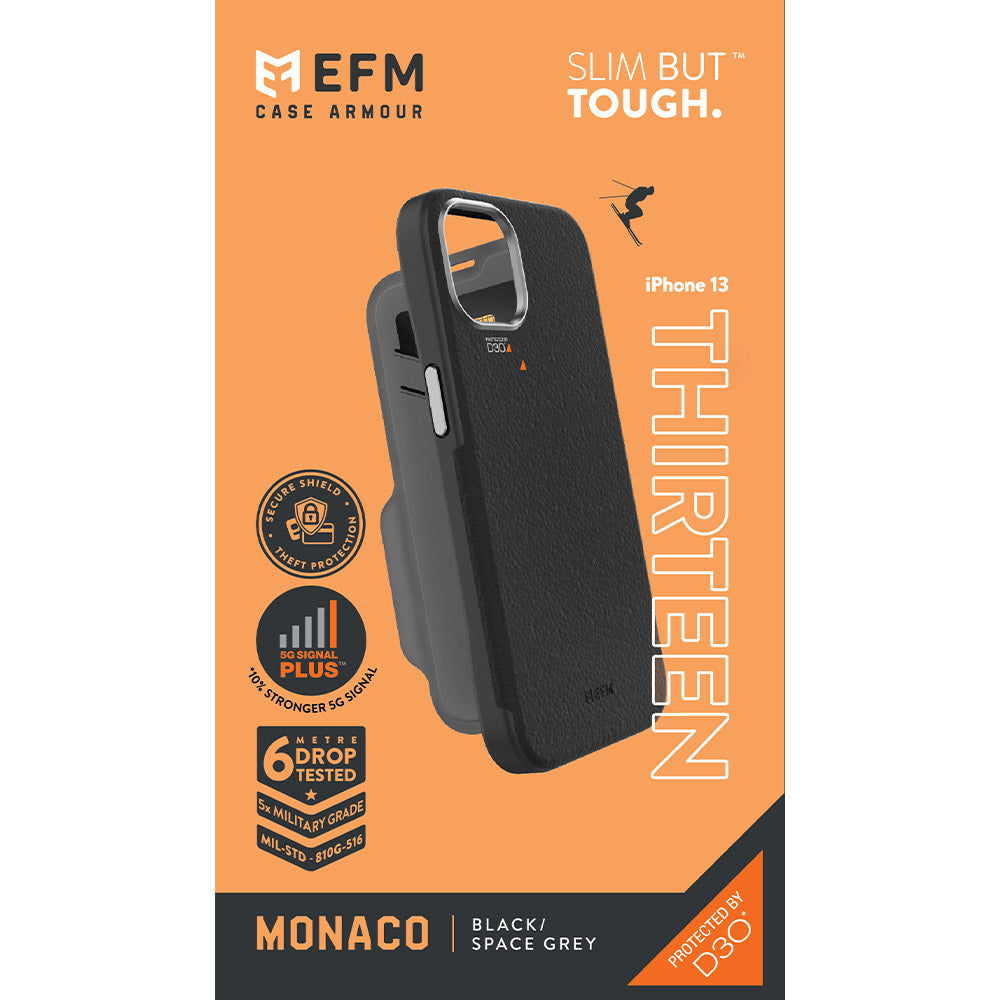 EFM Monaco Leather Wallet Case Armour with D3O 5G Signal Plus - EFCFLAE192BSG-7