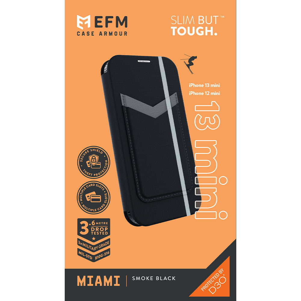 EFM Miami Leather Wallet Case Armour with D3O  - EFCMIAE191SMB-7