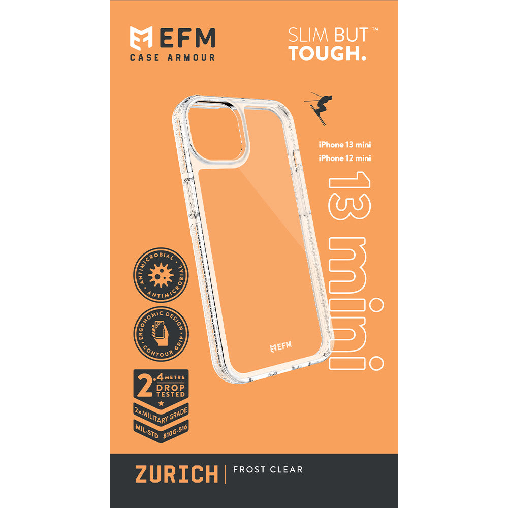 EFM Zurich  Case Armour - For iPhone 13 mini (5.4") - Frost Clear