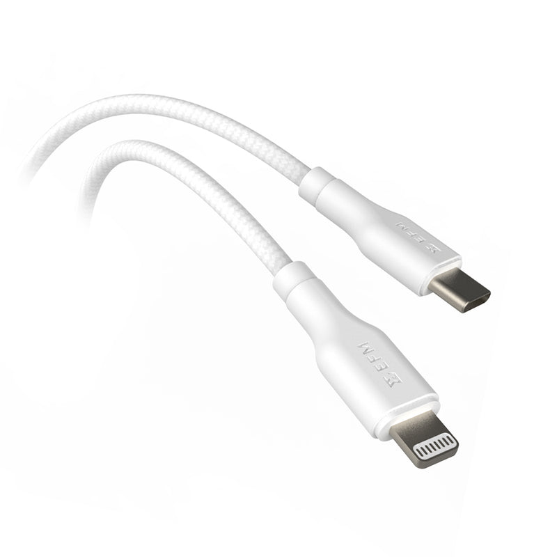 EFM Type-C to Lighting Braided Cable - EFCA3AE938WHI-1