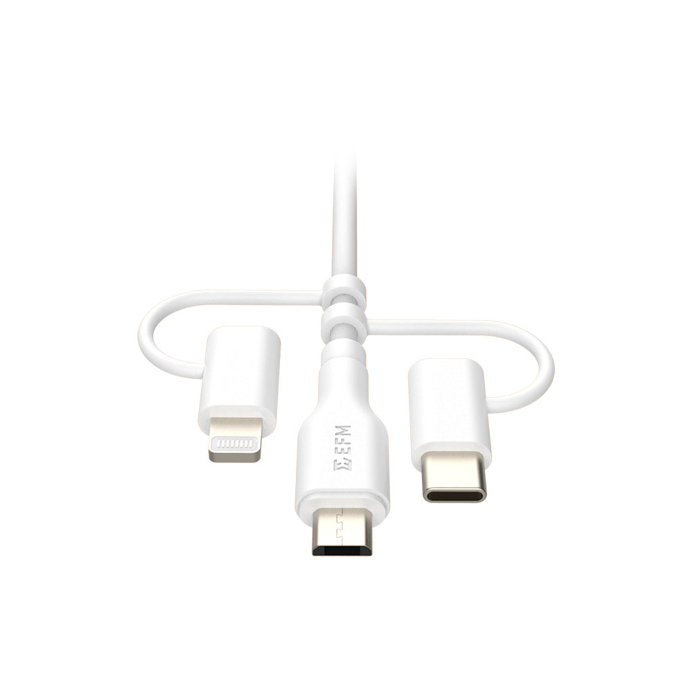 EFM USB-A 3-in-1 Cable - EFCASAE900WHI-3