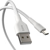 EFM USB-A to USB-C Braided Power and Data 2M Cable - EFCAS2U992WHI-1