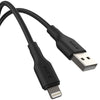 EFM USB-A to Lightning Braided Power and Data 2M Cable - EFCAS2U993BLA-1